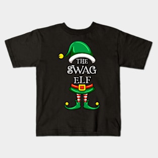 The Swag Elf Matching Family Christmas Pajama Kids T-Shirt